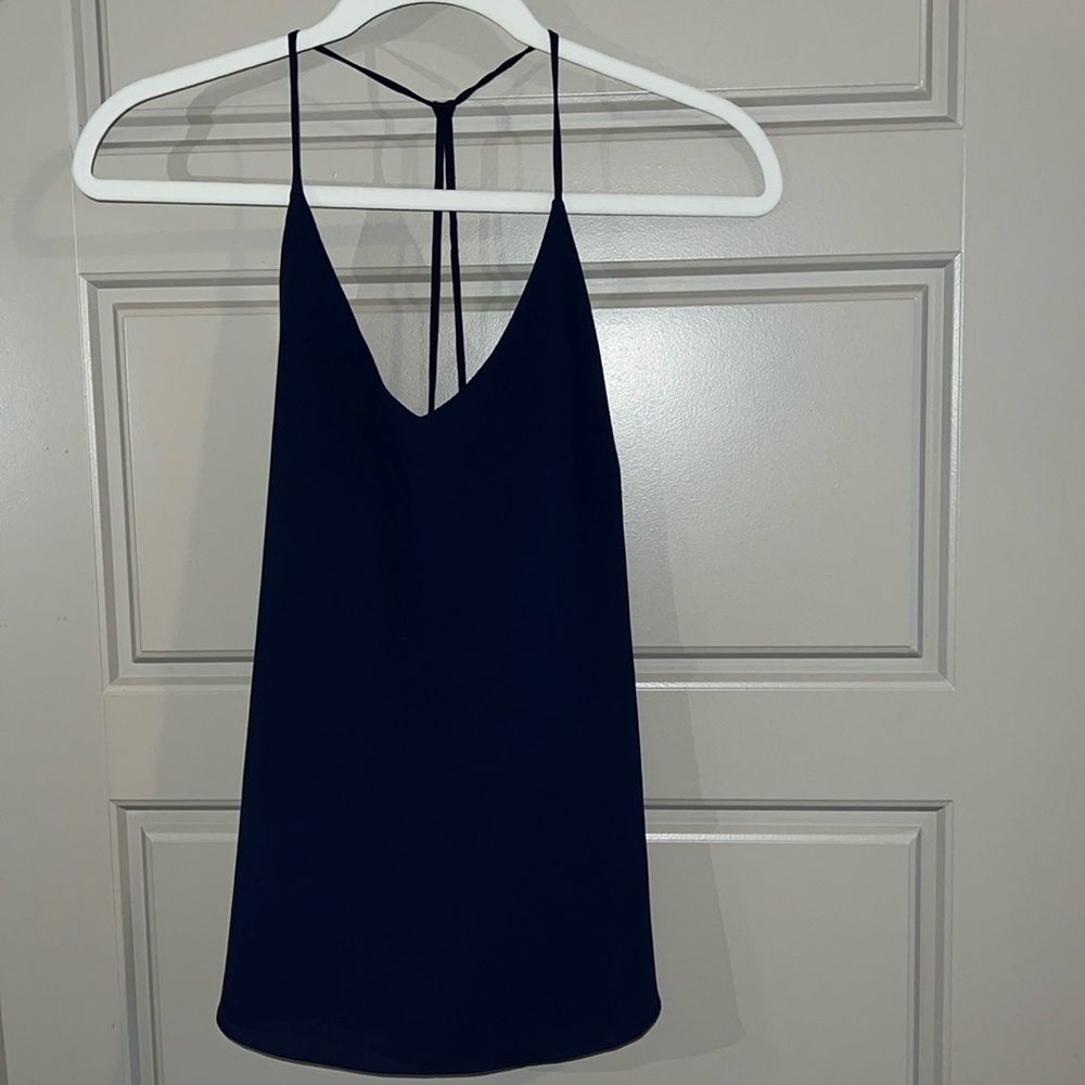 Navy blue tank top! Never worn! Straps are adjustable
